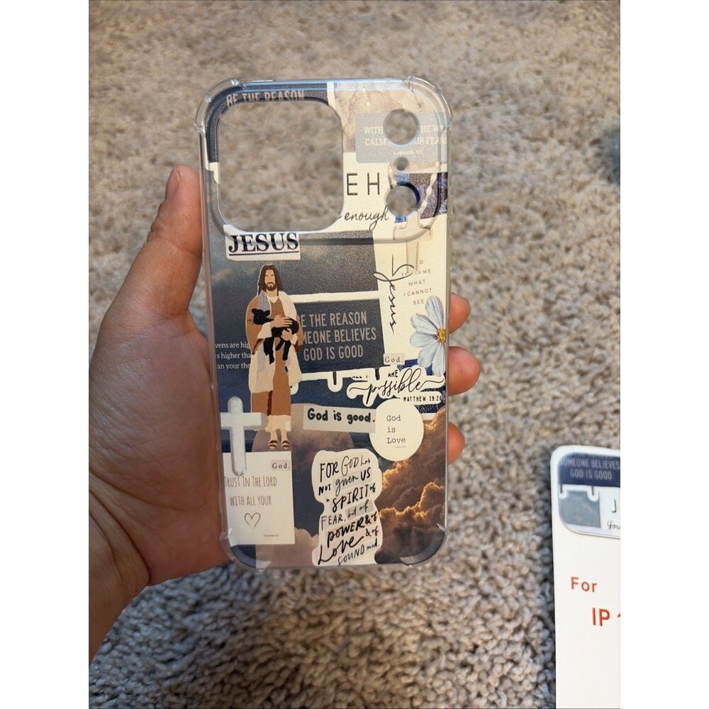 Vusbvelnot Blue Christian Phone Case for iPhone 17 Pro Jesus Jireh Cover